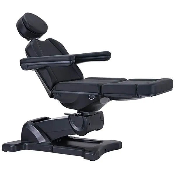 decima-rotatable-treatment-bed-black-leg-raised-reclined-front-angle-dsse.webp