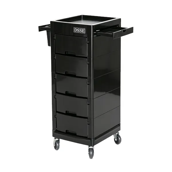 nova-hairdressing-trolley-black-front-angle-view.webp