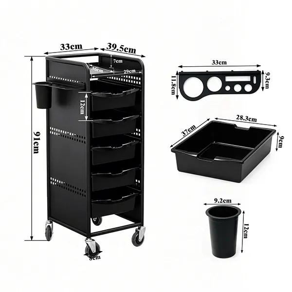 luxe-5-tier-hairdressing-trolley-black-specifications.webp