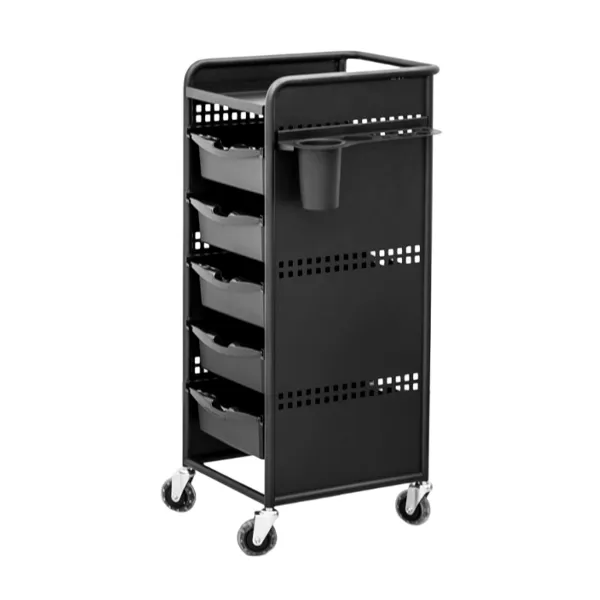 luxe-5-tier-hairdressing-trolley-black-side-angle-view.webp