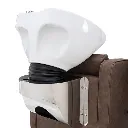 riviera-recliner-shampoo-unit-mocha-closeup-rear-pedestal-view.webp