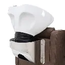 riviera-electric-recliner-shampoo-unit-mocha-closeup-rear-pedestal-view.webp