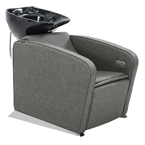 riviera-electric-recliner-shampoo-unit-olive-mist-front-angle-view-closed-recliner.webp