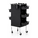 oryx-hair-extension-trolley-black-side-angle-trays-view.webp