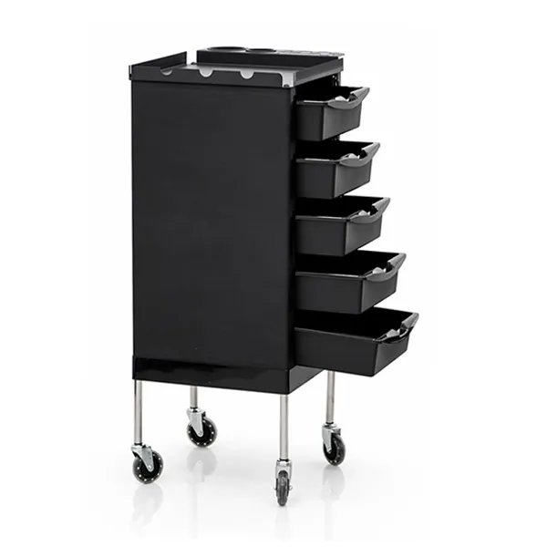 oryx-hair-extension-trolley-black-open-trays-side-view.webp