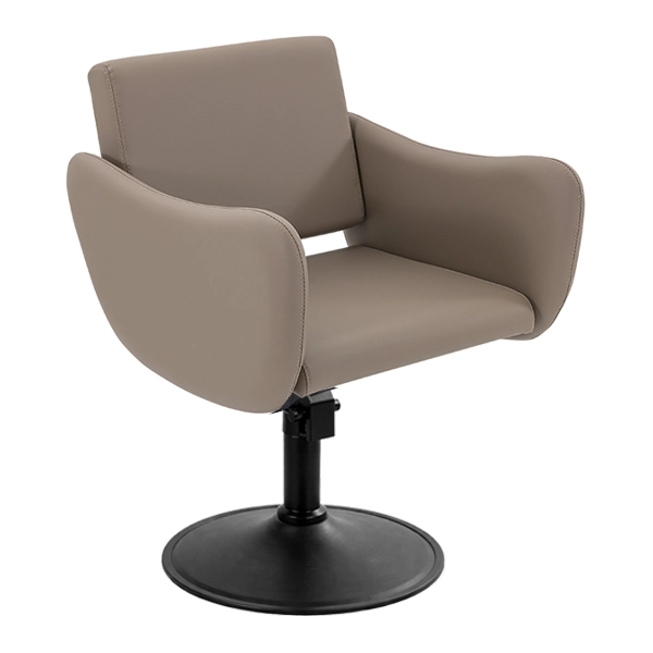 [HC06-CM-SB02] Nyx Salon Chair - Caramel (Round Matte Black)