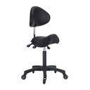 Saddle Medi Stool Deluxe With Tilt - Black