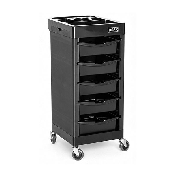 Zermatt Hairdressing Trolley – Black
