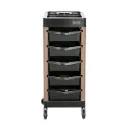 Zermatt Hairdressing Trolley – Black Coffee