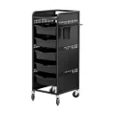 Luxe 5 Tier Hairdressing Trolley – Black