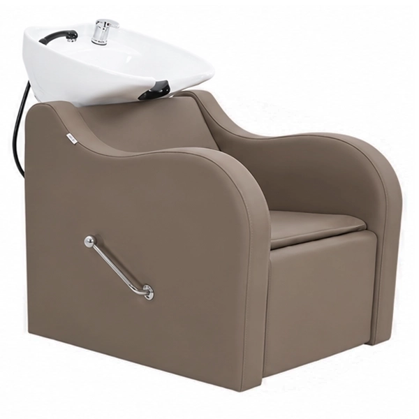 Milos Recliner Unit – Caramel (White Basin)