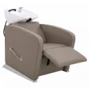 Riviera Recliner – Caramel (White Basin)