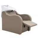 Milos Electric Recliner – Caramel (White Basin)