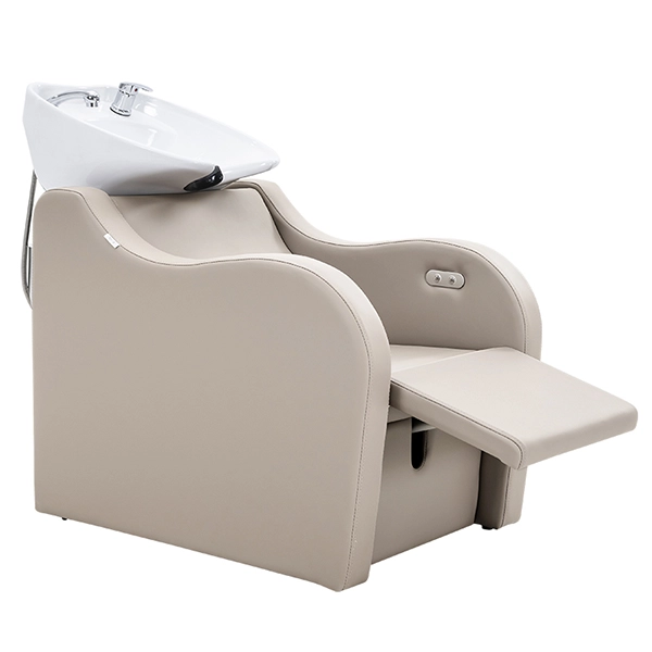 Milos Electric Recliner – Latte (White Basin)