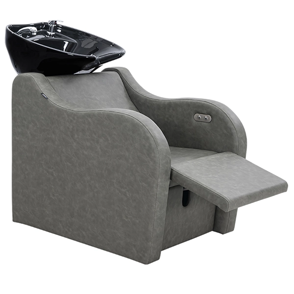 Milos Electric Recliner – Olive Mist (Black Basin)
