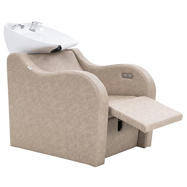 Milos Electric Recliner – Taupe (White Basin)