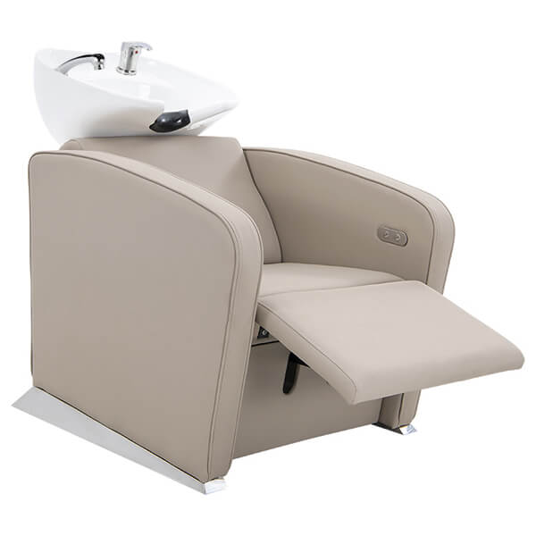 Riviera Electric Recliner – Latte (White Basin)