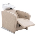 Riviera Electric Recliner – Taupe (White Basin)