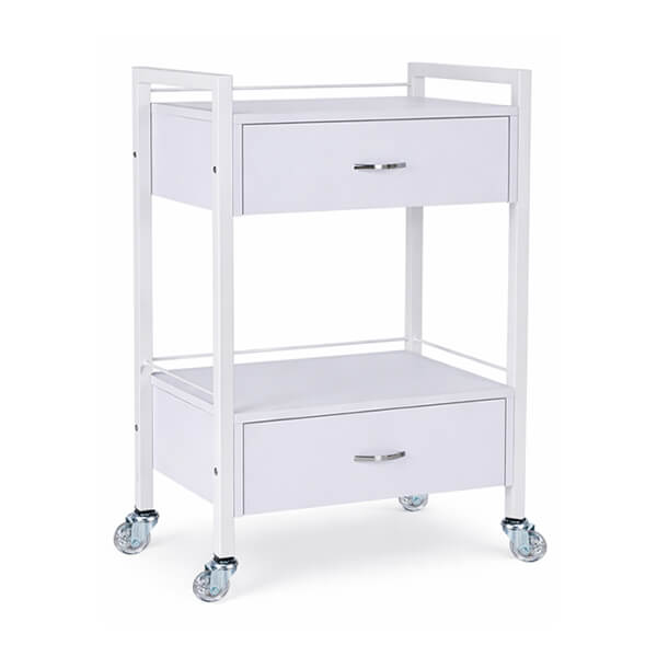 [BT10-WH-KIT] Bella 2 Drawer Trolley - White