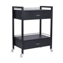 Bella 2 Drawer Trolley - Black