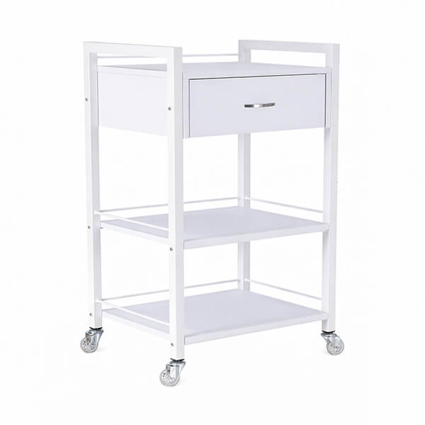 [BT11-WH-KIT] Bella 1 Drawer Trolley - White