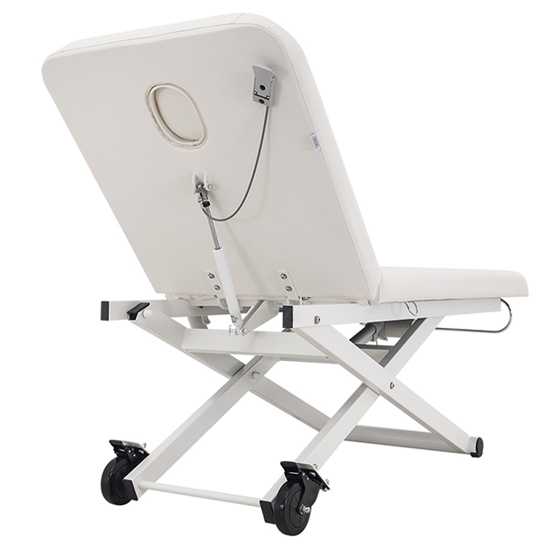 estia S2 electric beauty bed in white with 1 motor for height adjustment