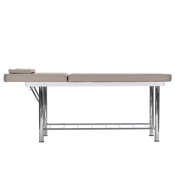 massage table in latte with adjustable head section