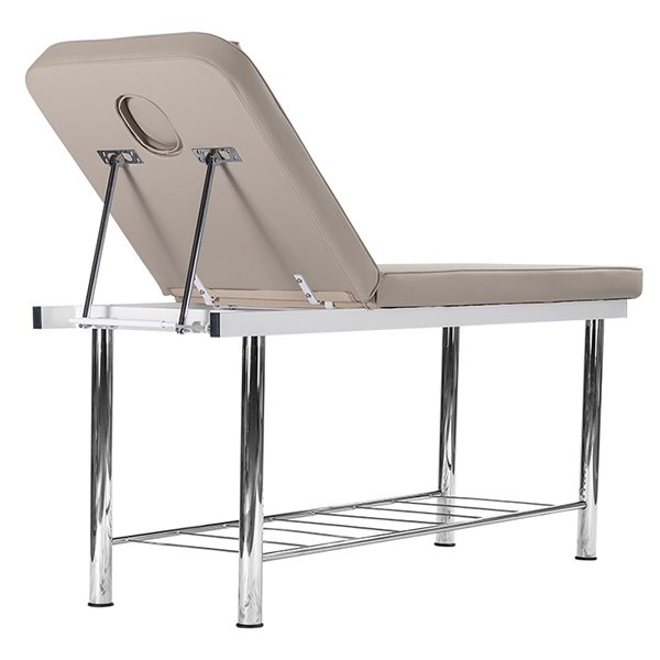 massage table in latte with adjustable head section