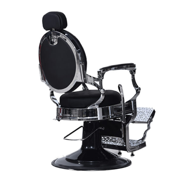 The emperor barber chair in black for salon