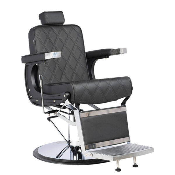 barber chair - Continental S chair for barbers in black vinyl