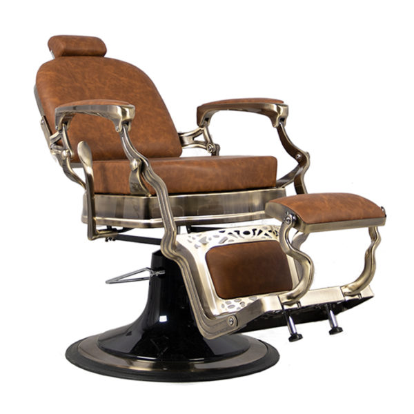brushed bronze barber chair perfect for your client and barbershop
