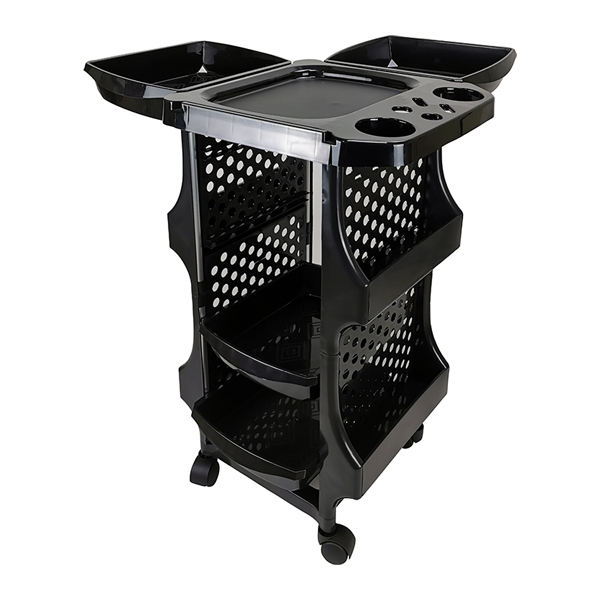 hairdressing trolley with 2 slide out trays and ample storage