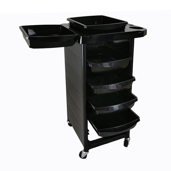 black salon trolley for all your professional sundries