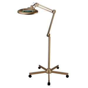 Magnifying Lamp 6″ Wide Lens Super LED – Gold