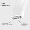 the moonlight is easily adjustable with its two knobs instead of the touch button