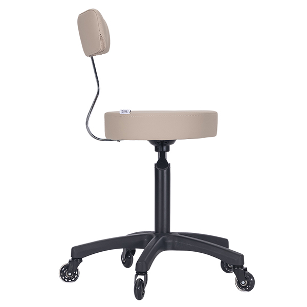 premium grade medical stool with added back support