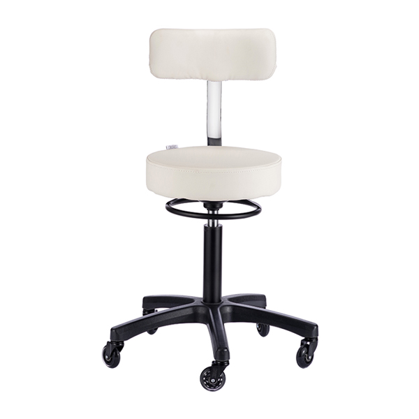 premium grade salon stool with added back support