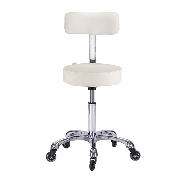 premium grade salon stool with added back support