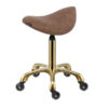 therapist stool is upholstered in anti-microbial medical vinyl with memory foam for extra comfort