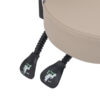 height adjustable cutting stool with tilt and backrest gives extreme comfort