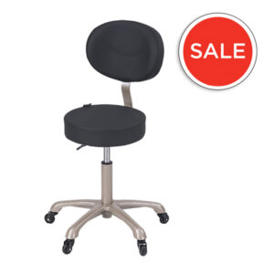 Cora Salon Stool - Black