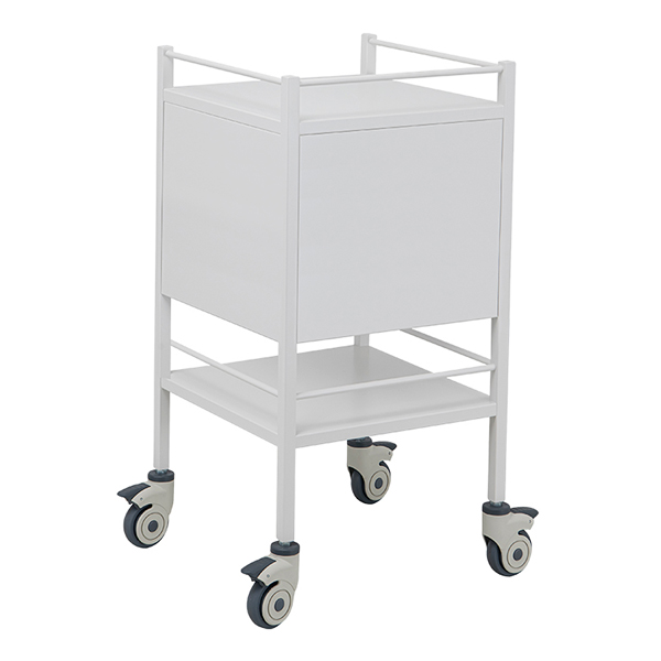 3 drawer medical trolley with heavy duty lockable castors