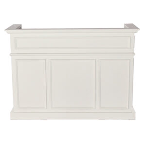 medium sized salon reception desk with ample storage is great for those larger salons