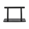 black hermes footrest can be wall or floor mounted