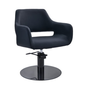 Madison Salon Chair – Black Round Base