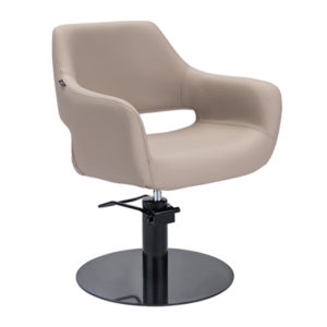 Madison Salon Chair – Latte Round Base