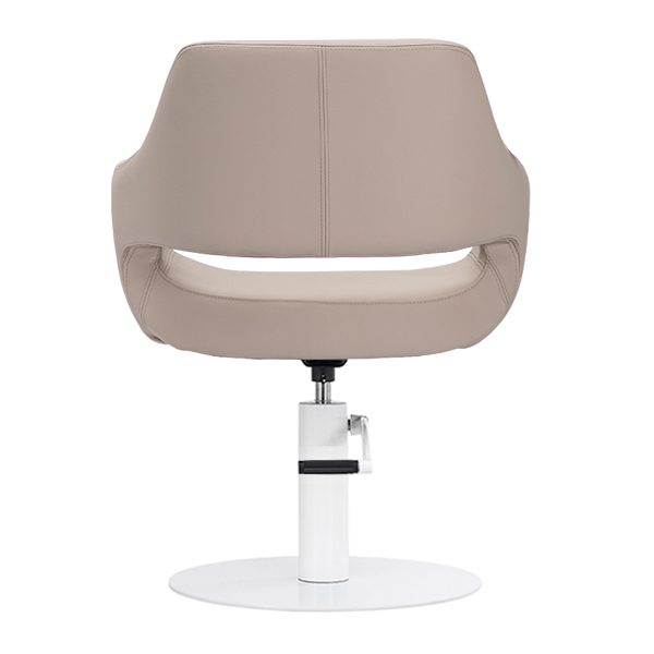 salon chair - madison salon chair in latte vinyl