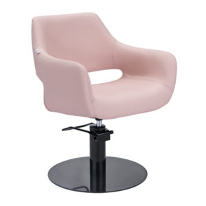 Madison Salon Chair – Pink Round Base