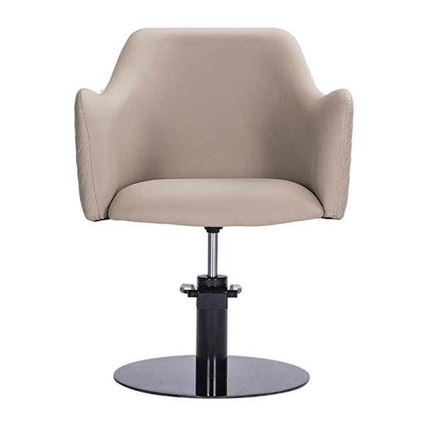 the allegra salon chair is finished with diamond stitching and memory foam for extra comfort