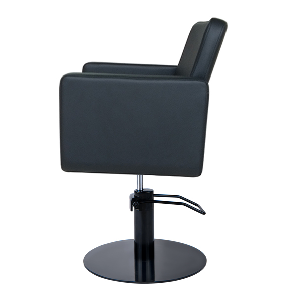 Larissa hydraulic chair in black for salon